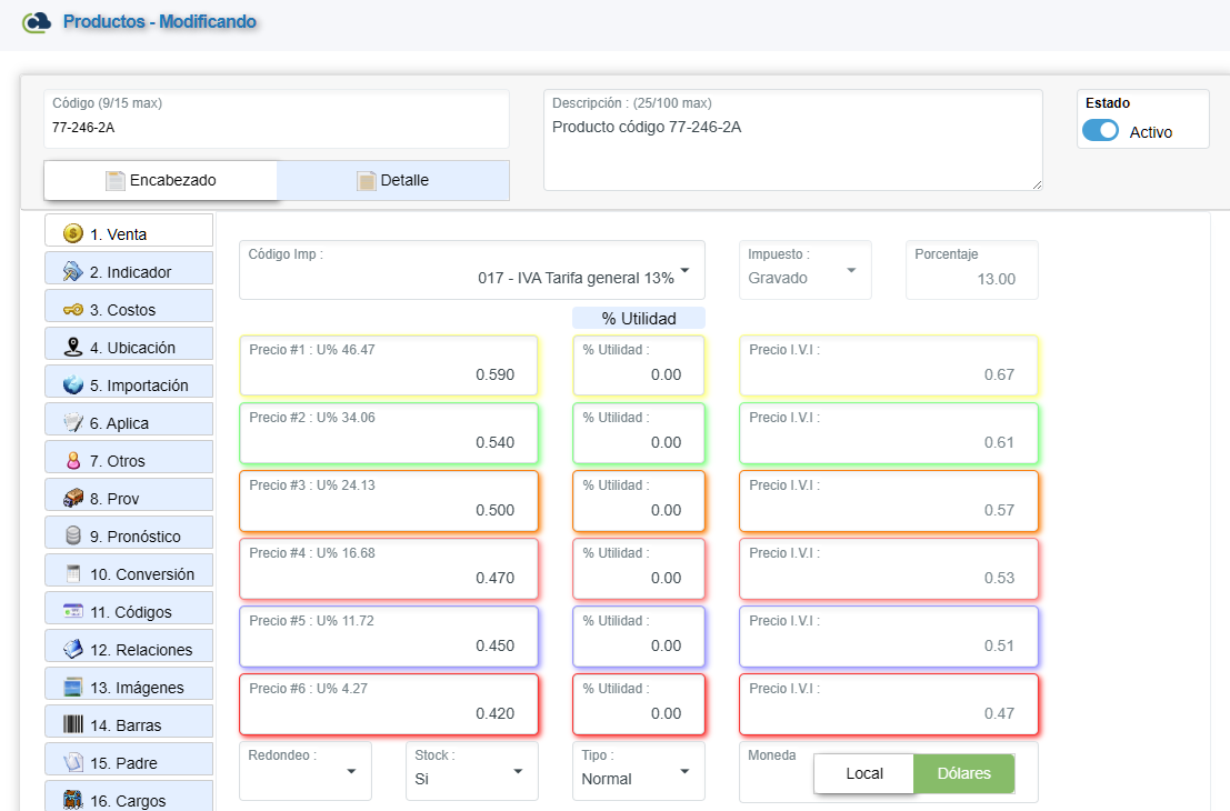 Configuración de Bodegas y Usuarios